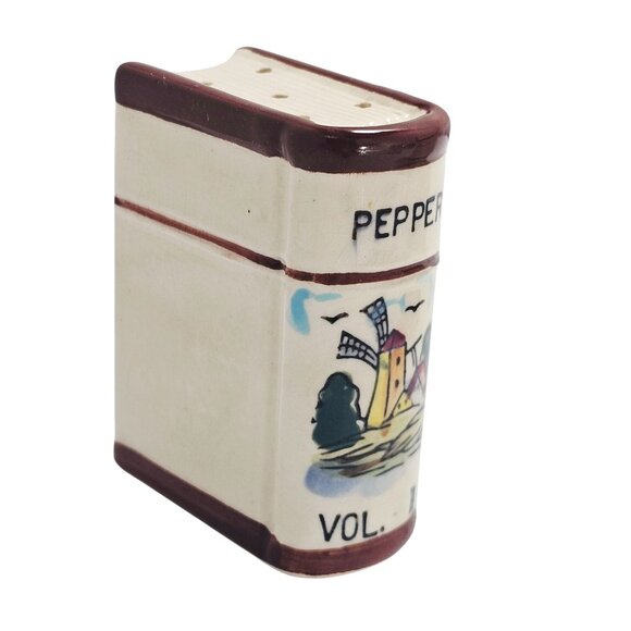 Westwood Ceramic Book Spice Salt Shaker single replacement Dutch Windmill - Picture 3 of 7